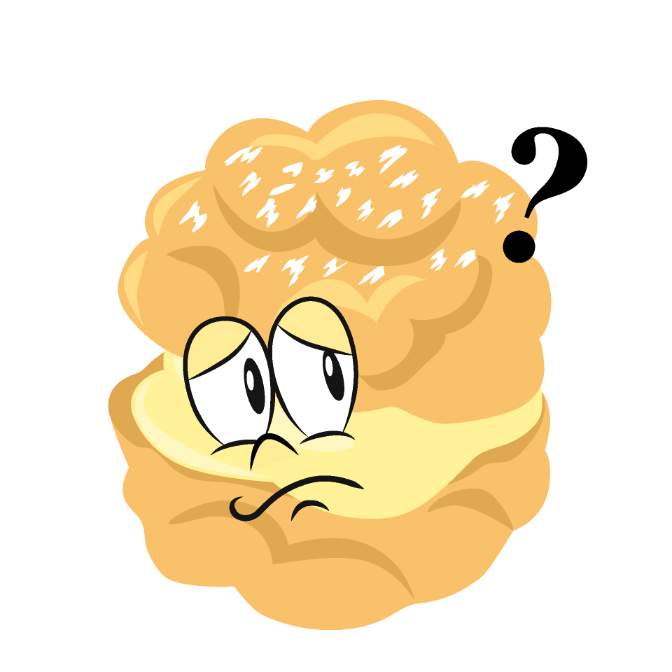 Thinking Cream Puff
