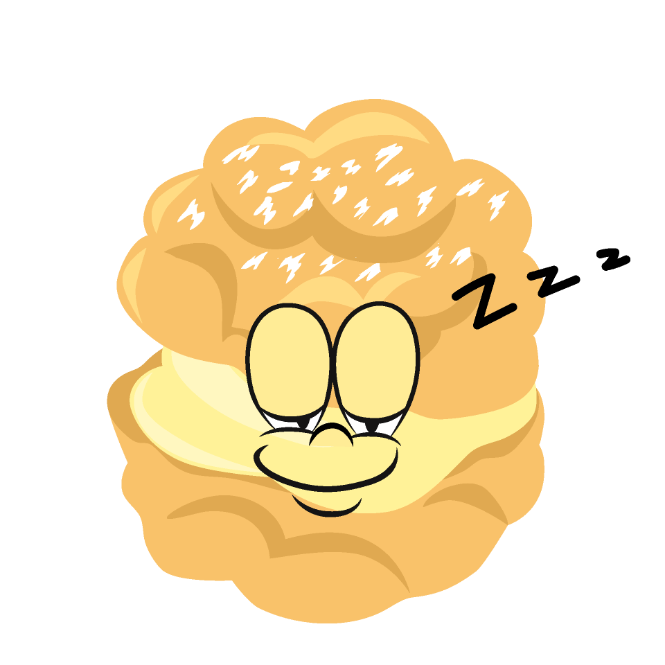 Sleeping Cream Puff