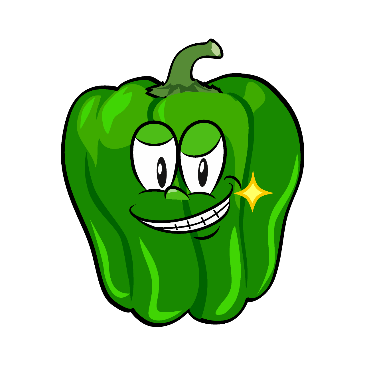 Grinning Green Pepper