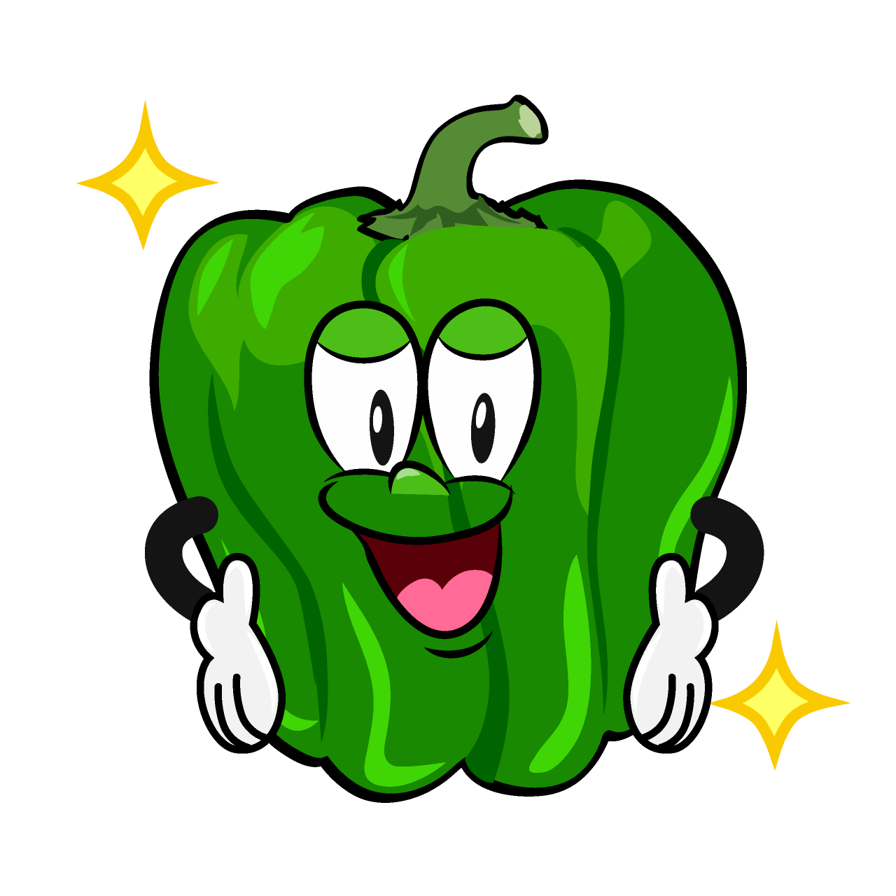 Glitter Green Pepper