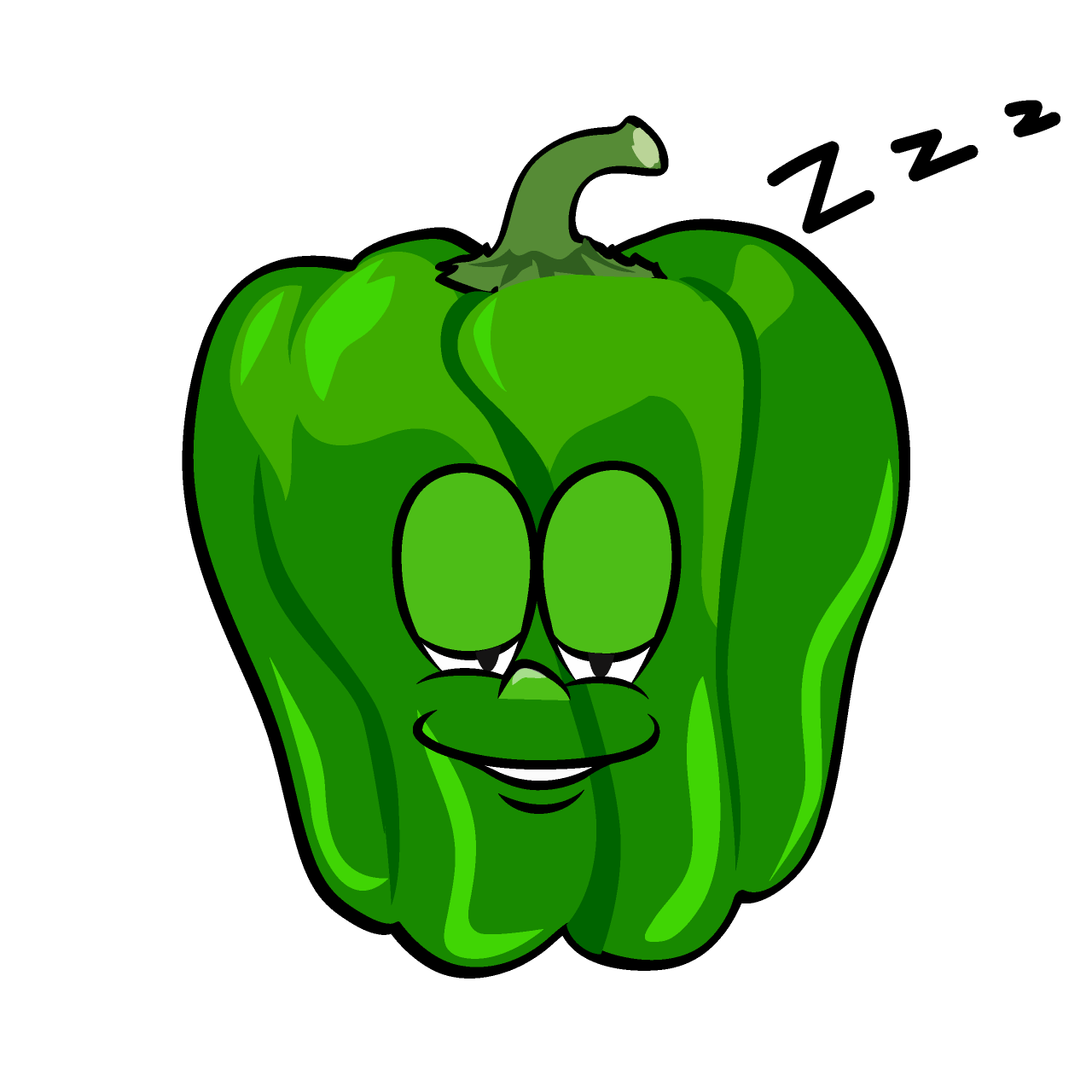 Sleeping Green Pepper