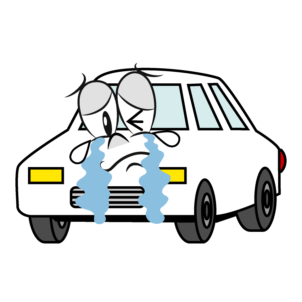 Crying White Car