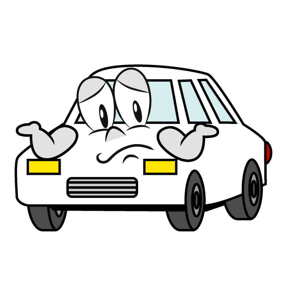 Troubled White Car