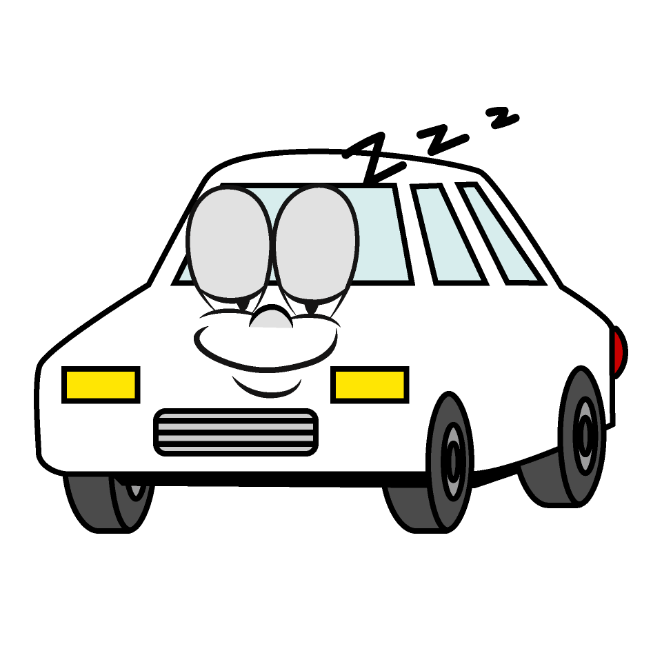 Sleeping White Car