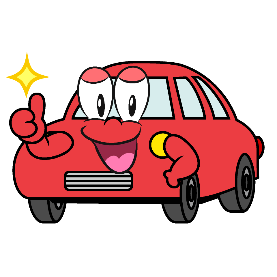 Thumbs up Red Car