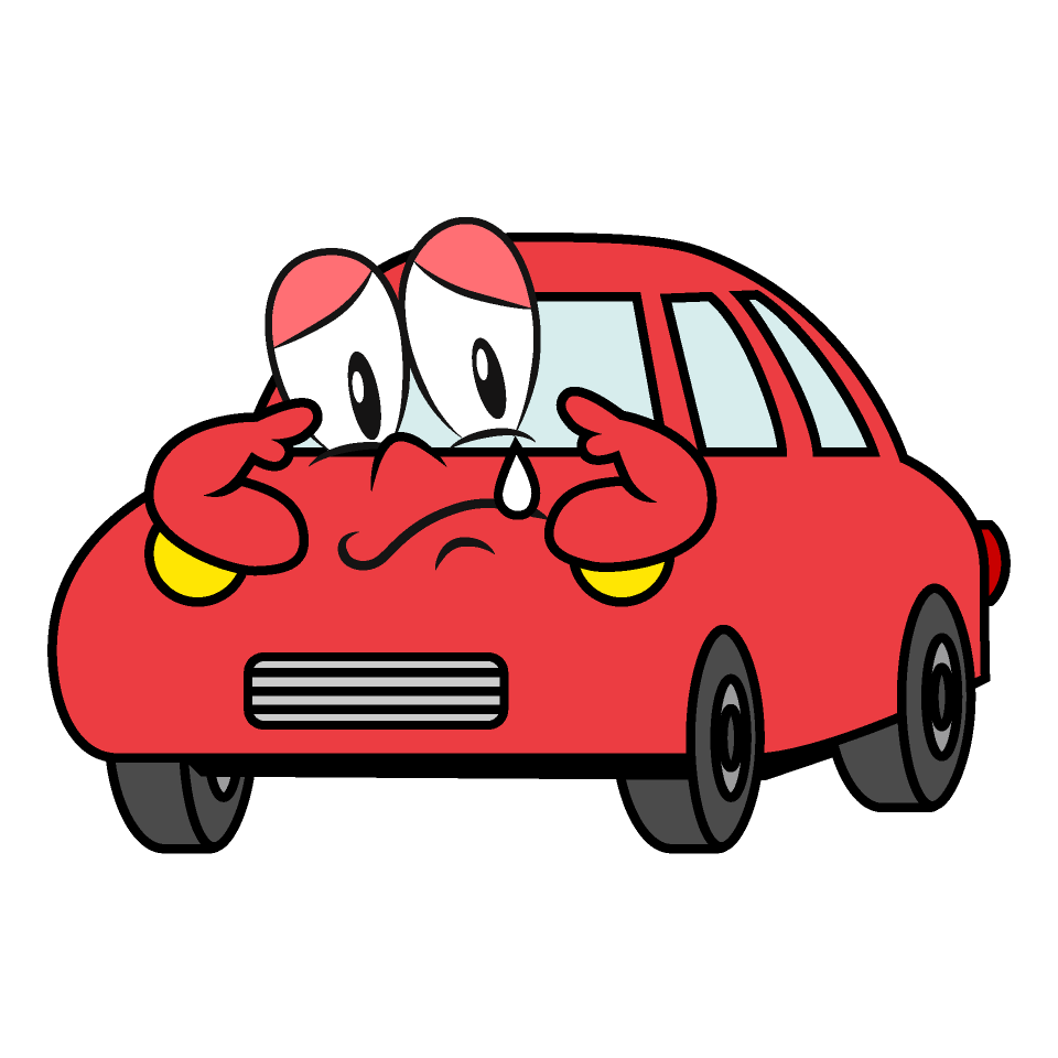 Sad Red Car
