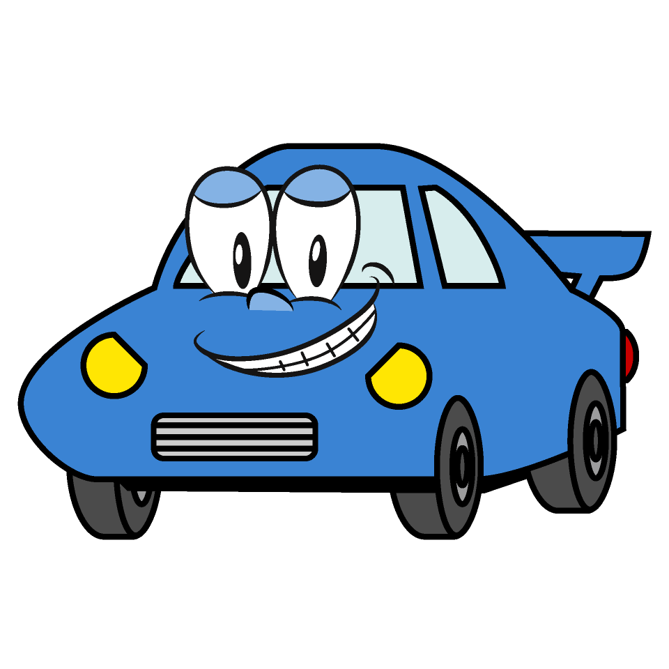 Grinning Sports Car