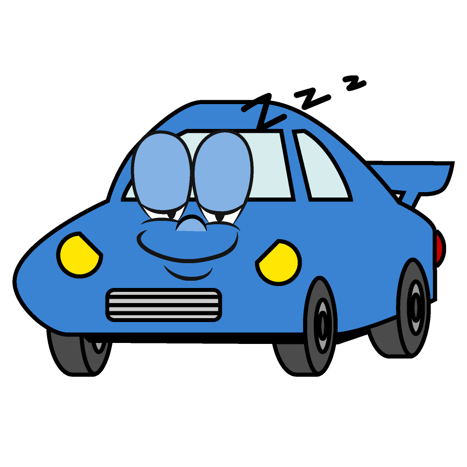 Sleeping Sports Car