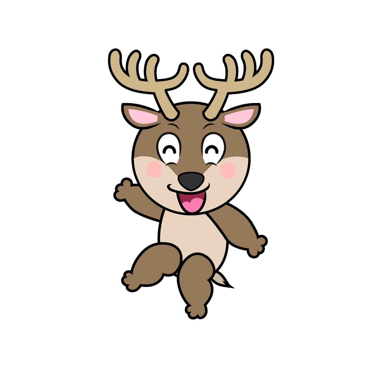 Smiling Reindeer
