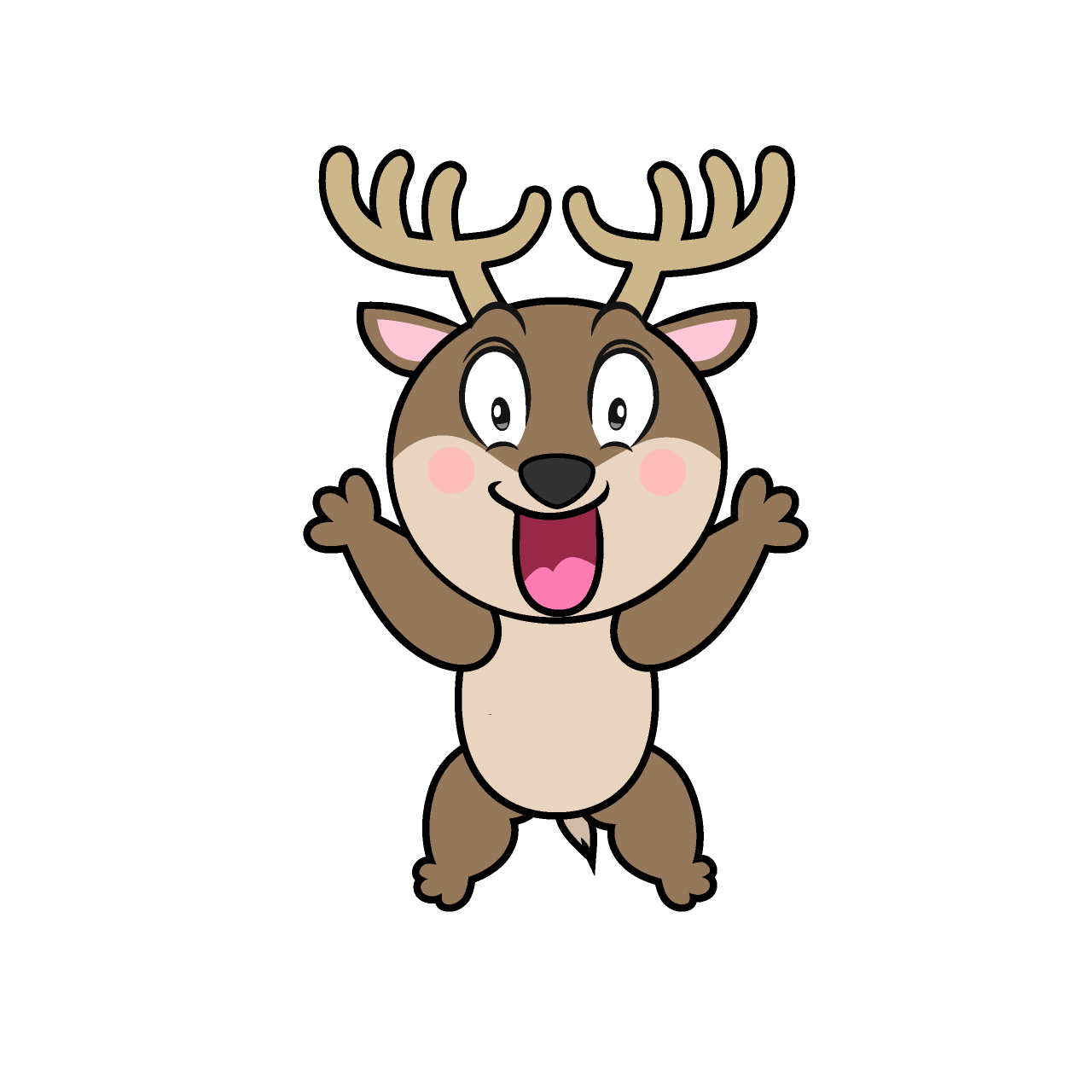 Surprised Reindeer