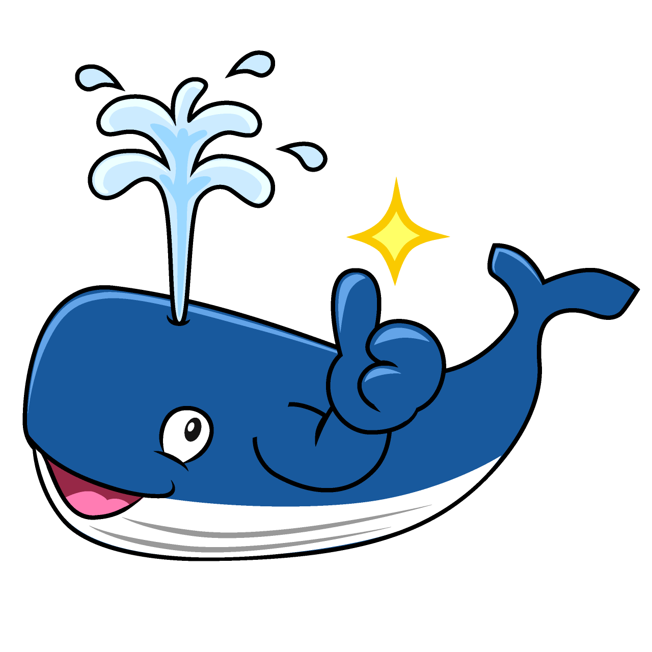 Thumbs Up Whale