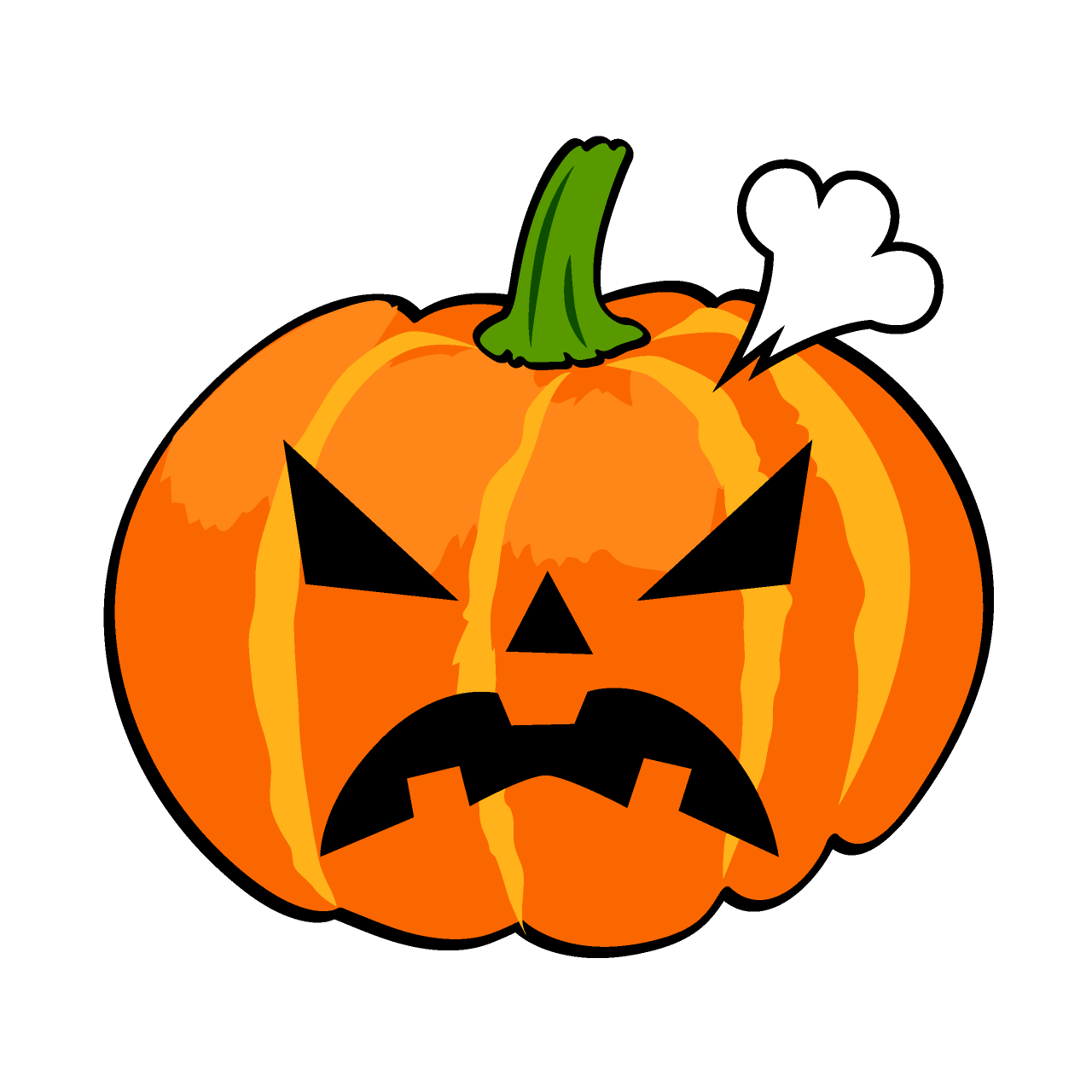 Angry Halloween Pumpkin
