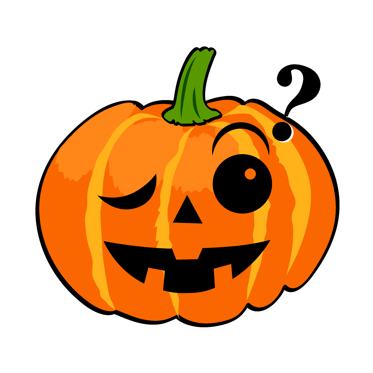 Thinking Halloween Pumpkin