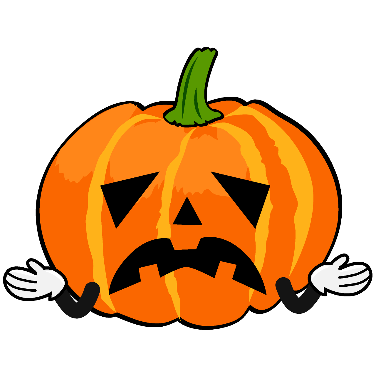 Troubled Halloween Pumpkin