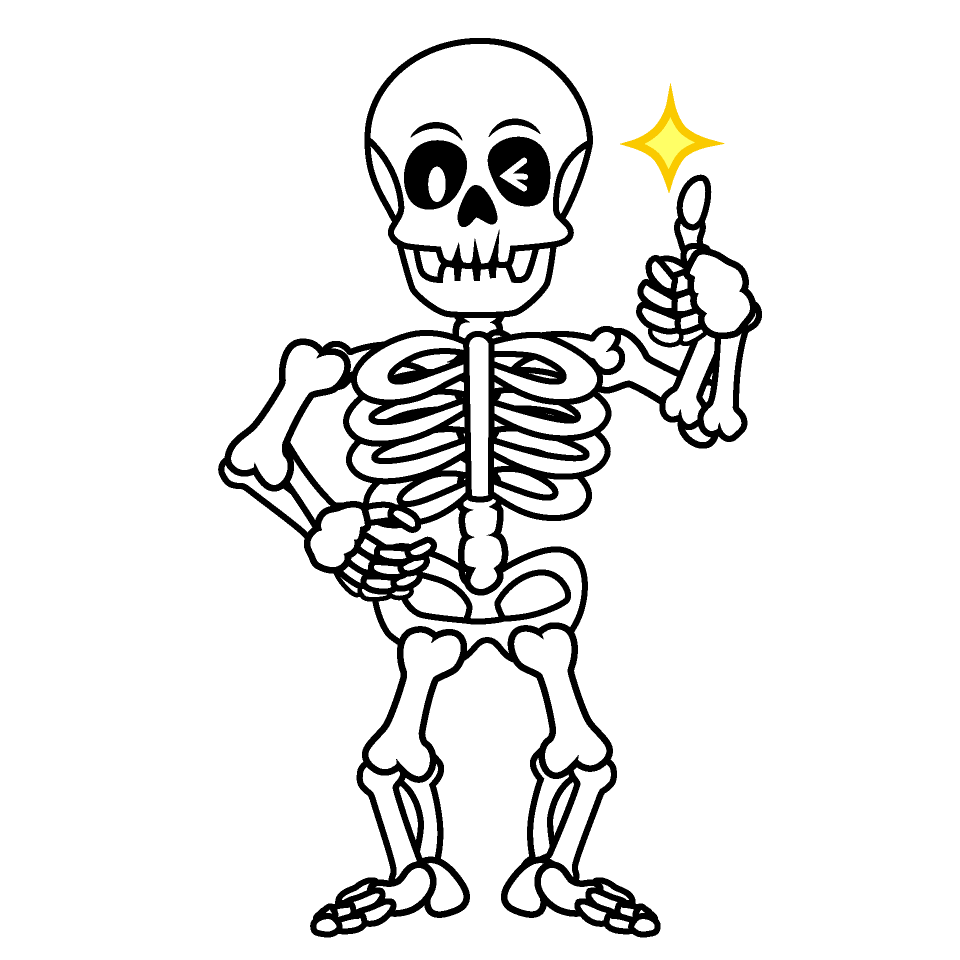 Thumbs up Skeleton