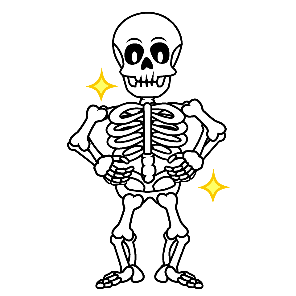 Glitter Skeleton