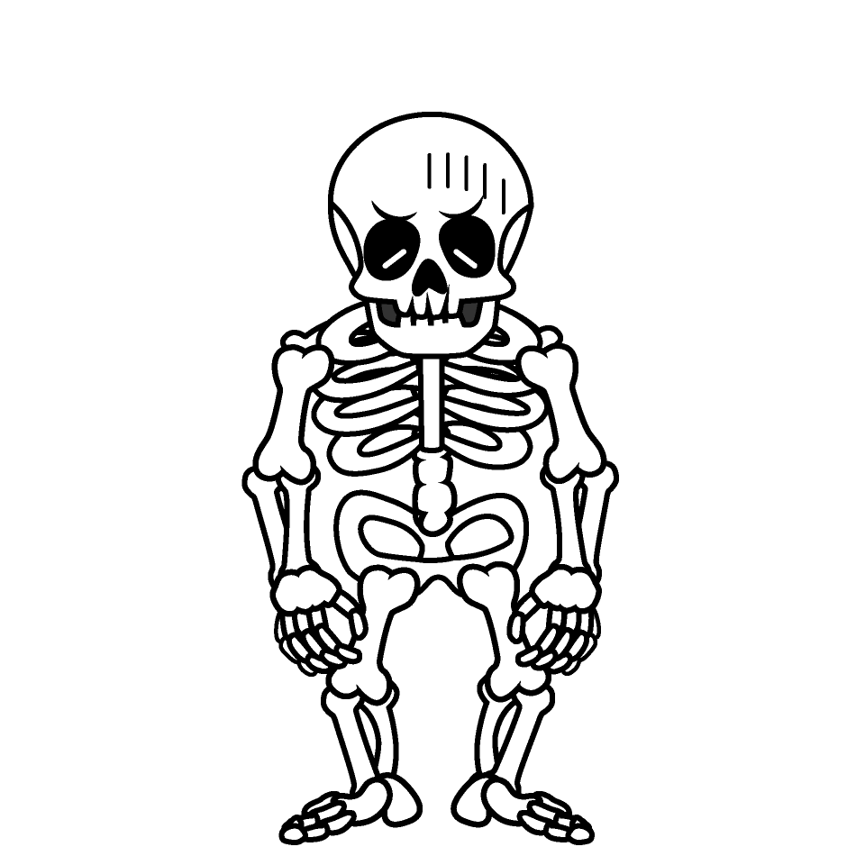 Depressed Skeleton