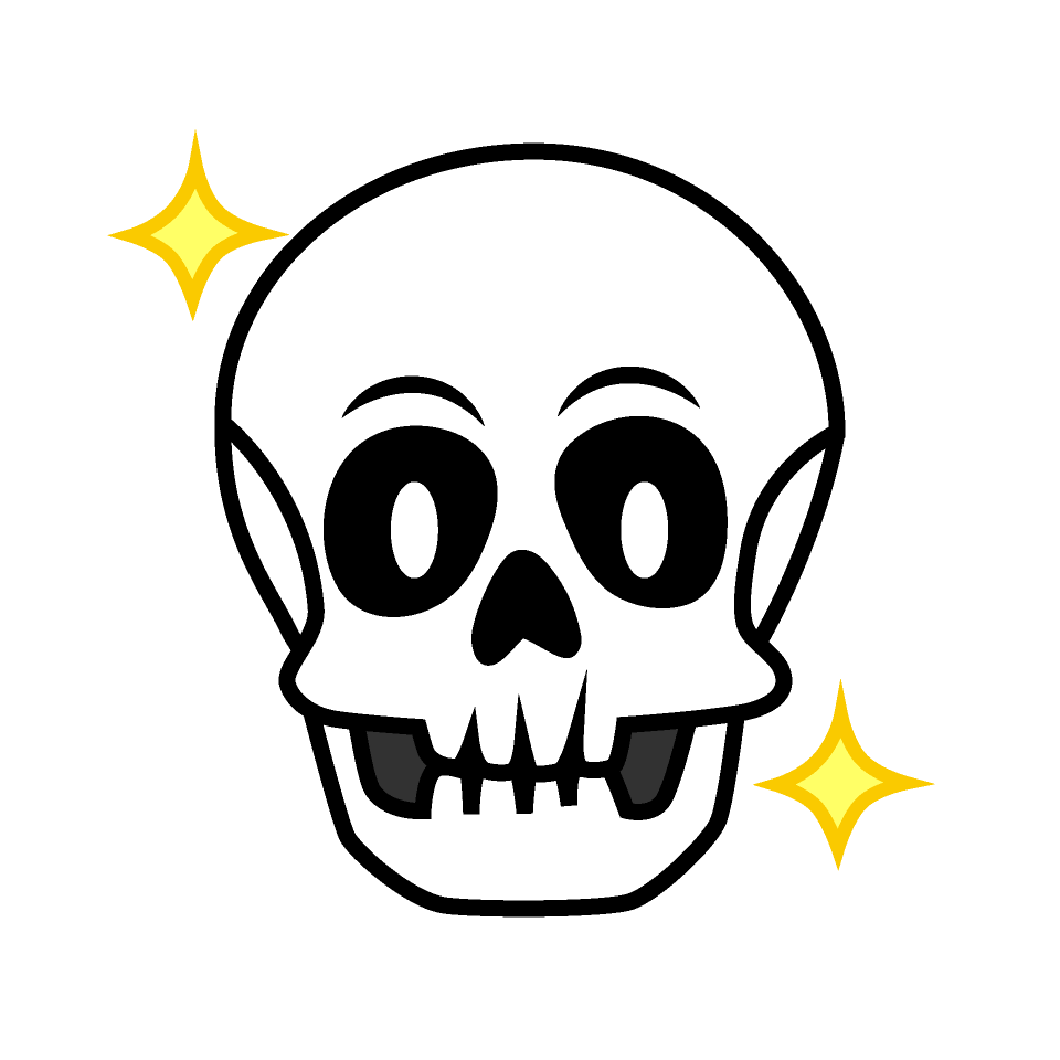 Glitter Skull