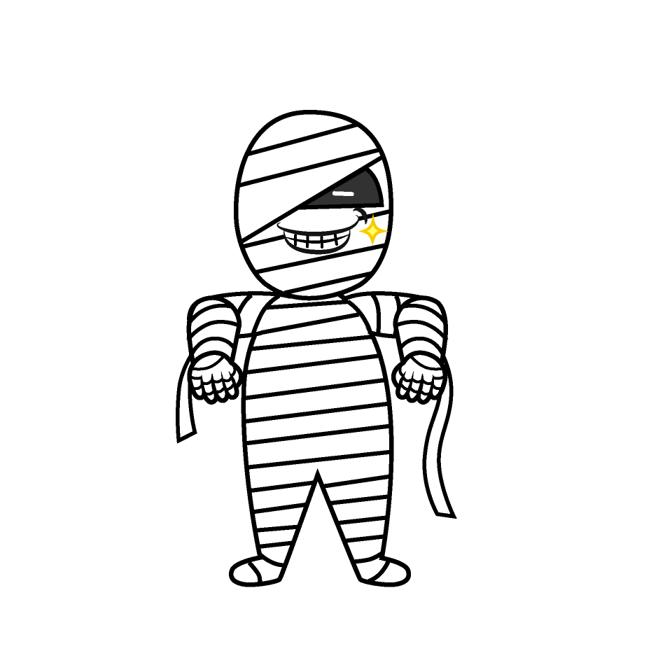 Grinning Mummy Man
