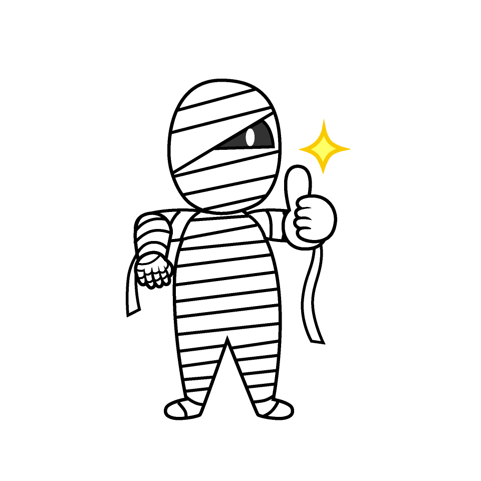 Thumbs up Mummy Man