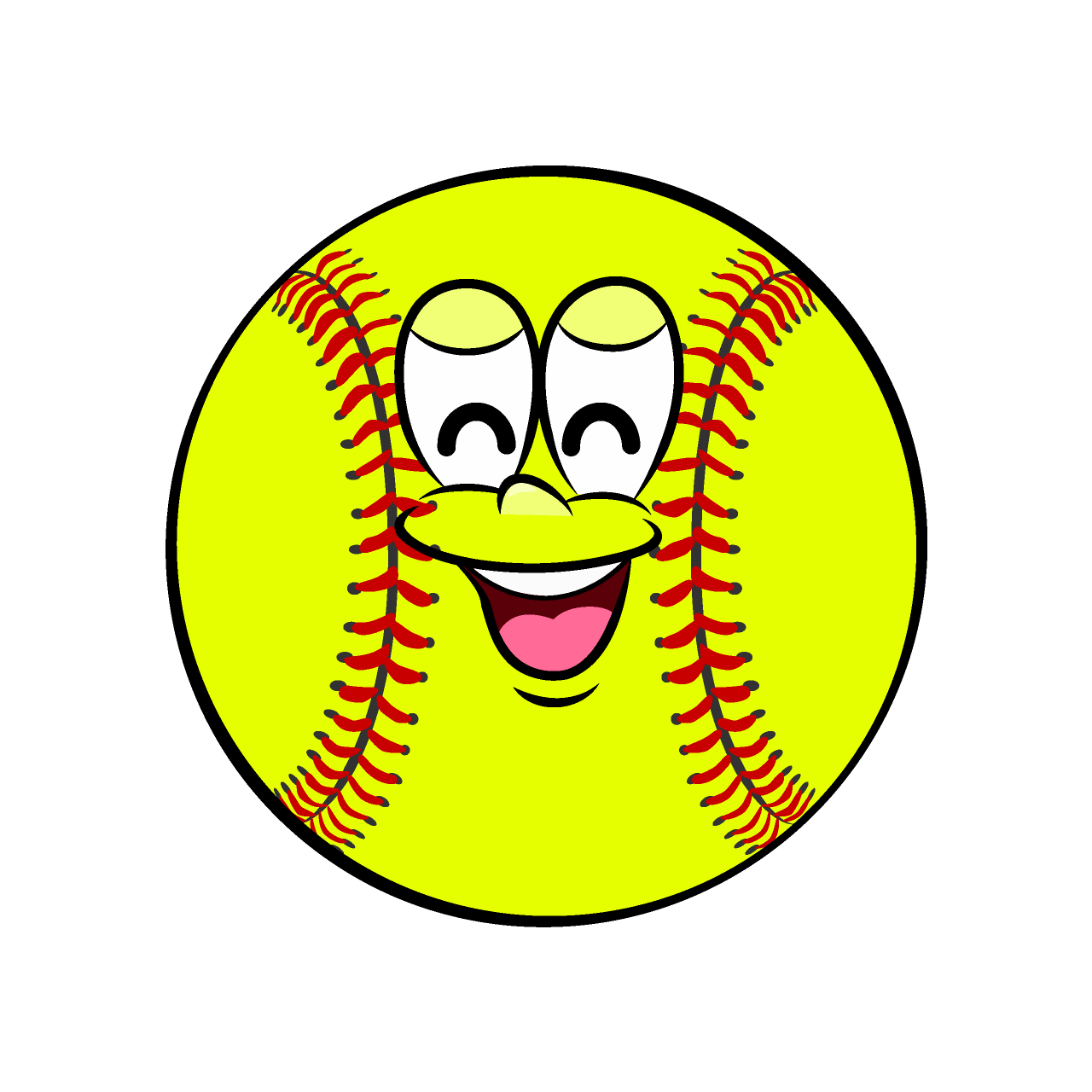 Smiling Softball