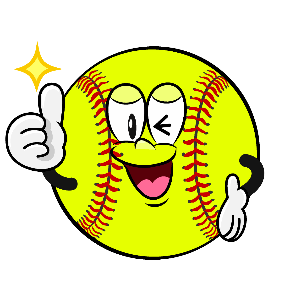 Thumbs up Softball