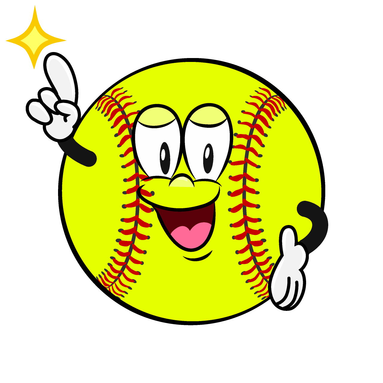 Posing Softball