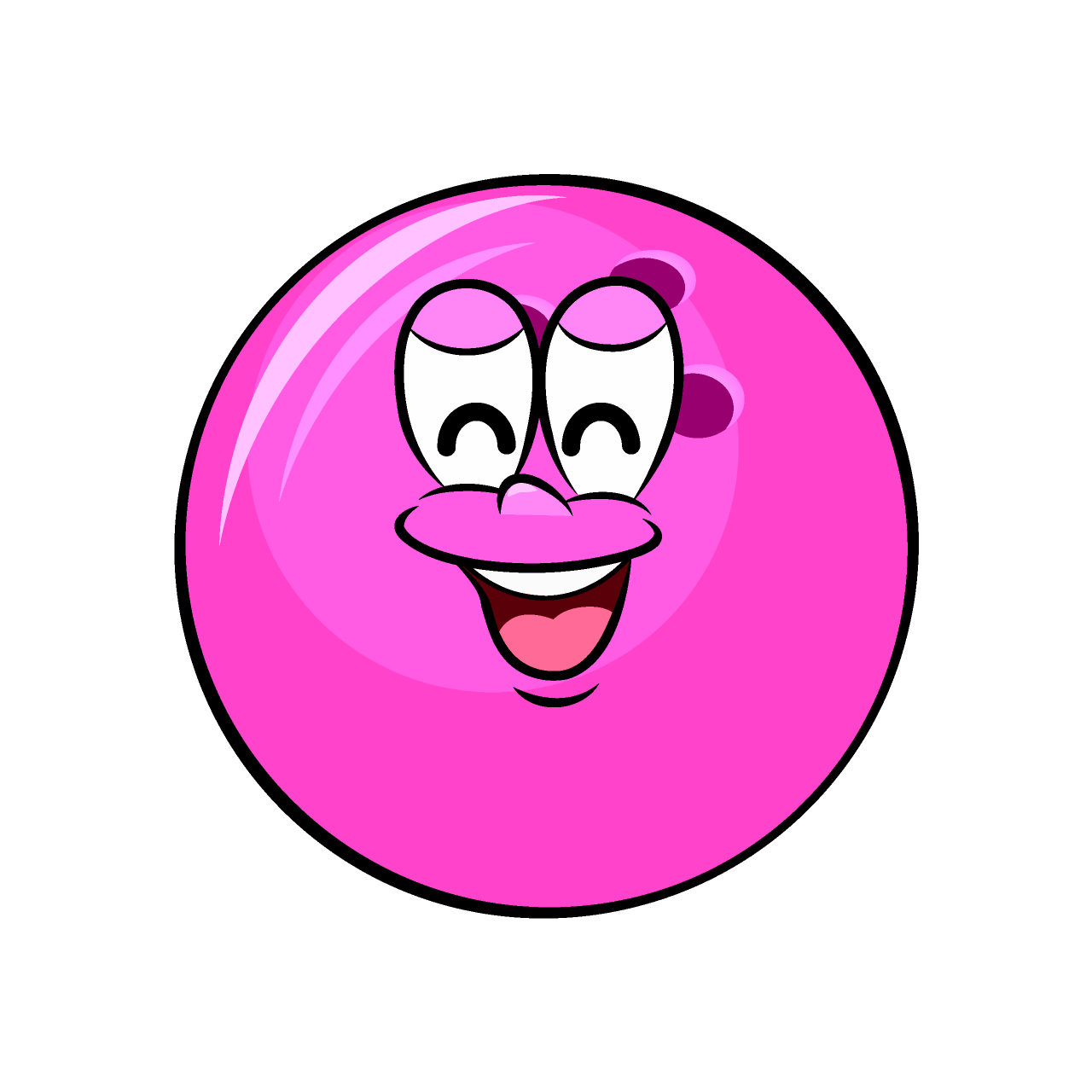 Smiling Bowling Ball