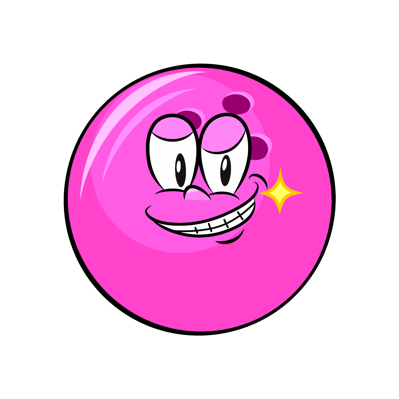 Grinning Bowling Ball