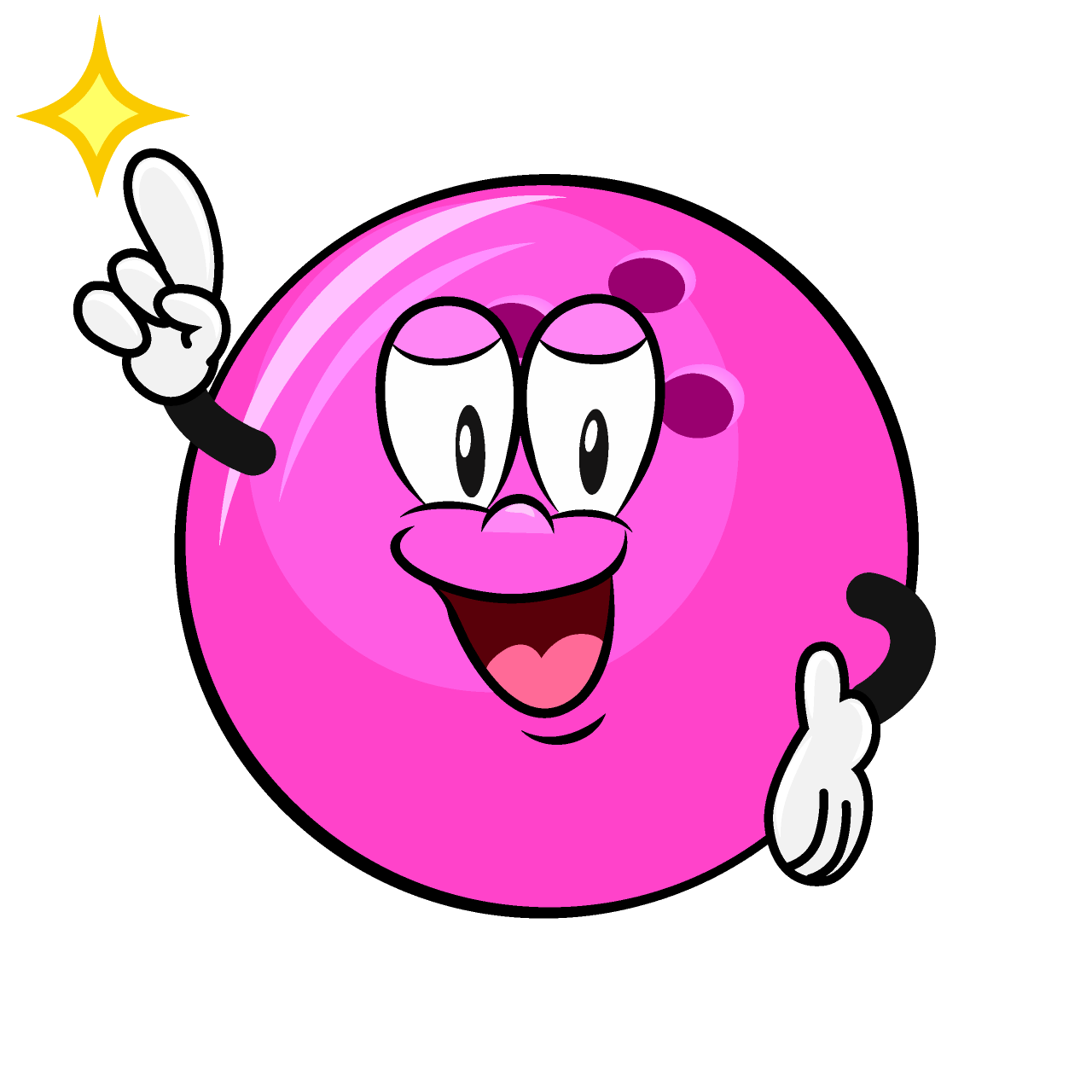 Posing Bowling Ball