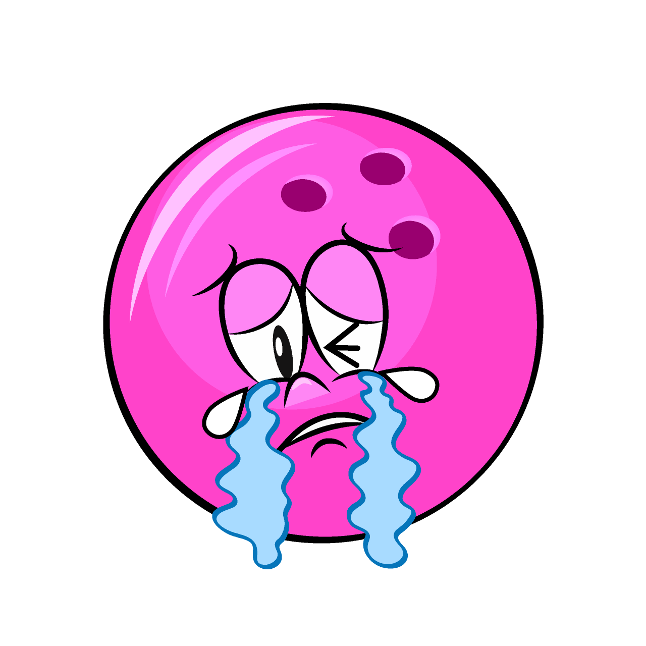 Crying Bowling Ball