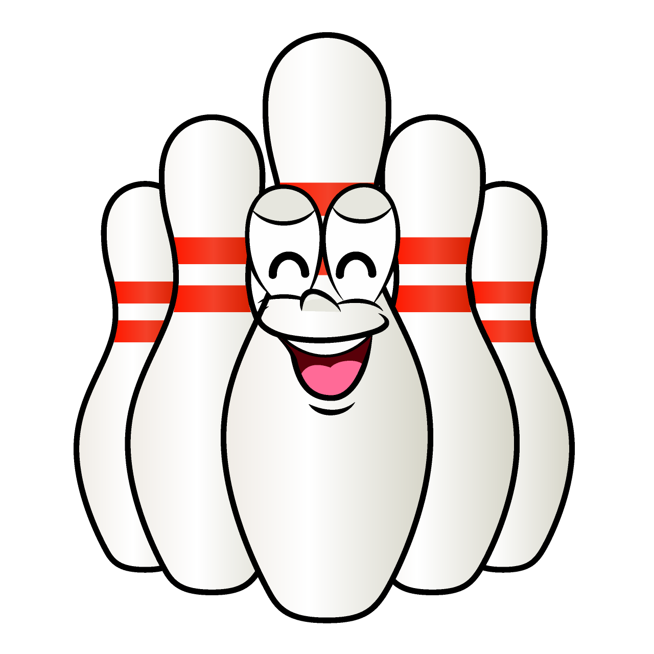 Smiling Bowling Pin