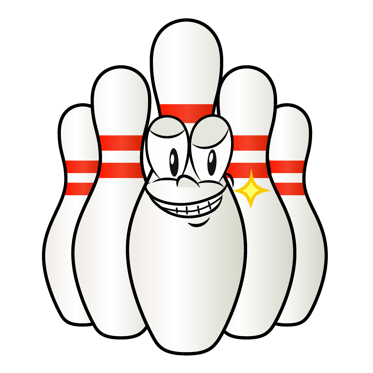 Grinning Bowling Pin