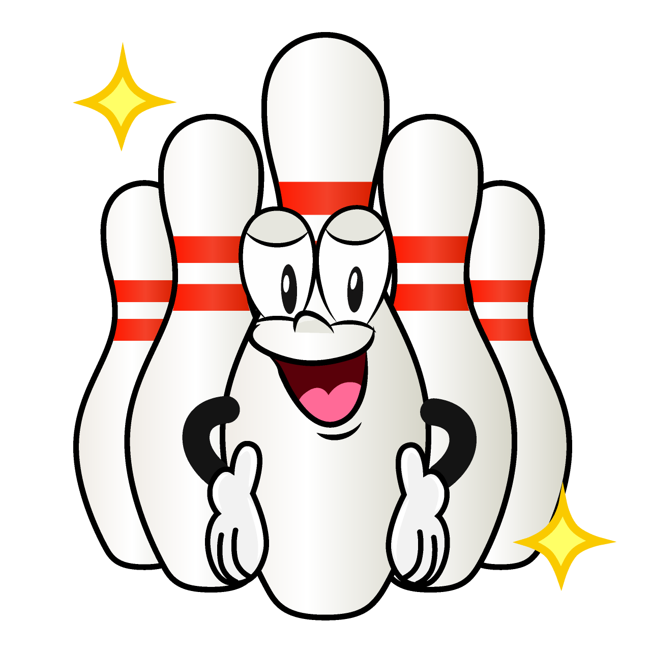 Glitter Bowling Pin