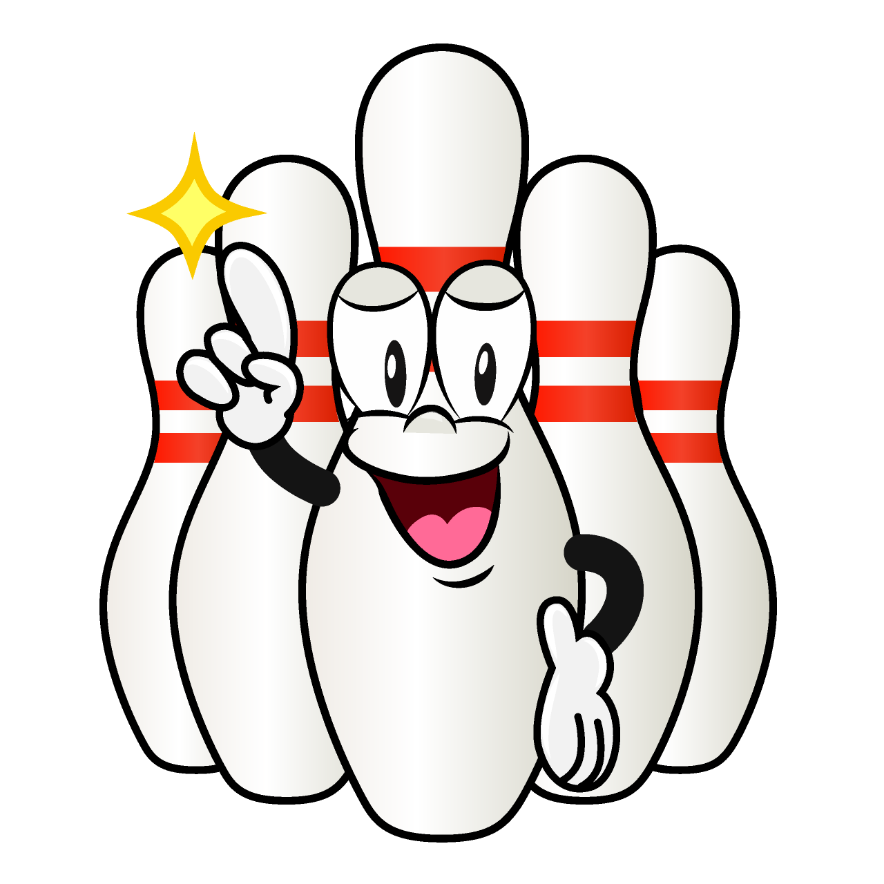 Posing Bowling Pin