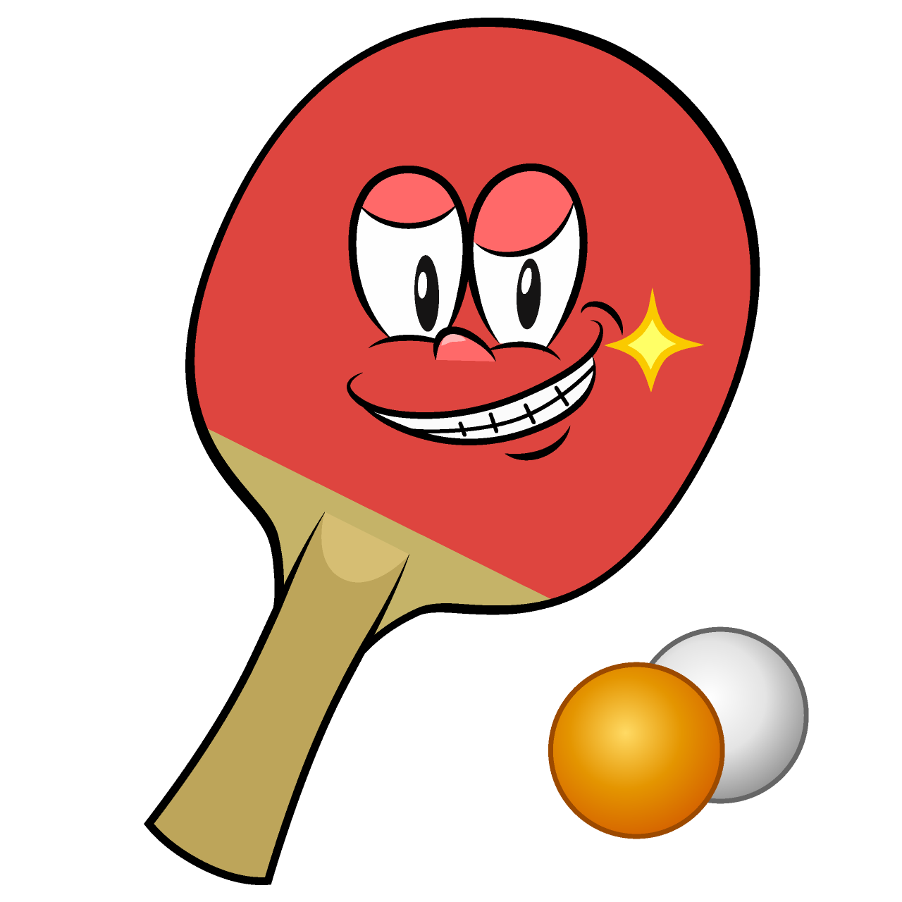 Grinning Table Tennis