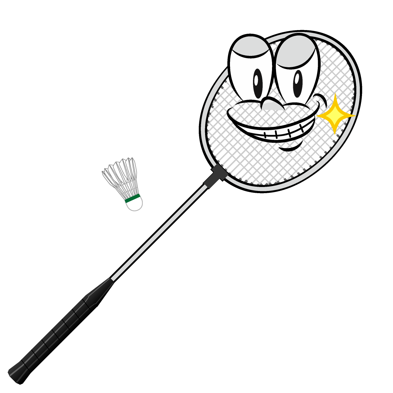 Grinning Badminton