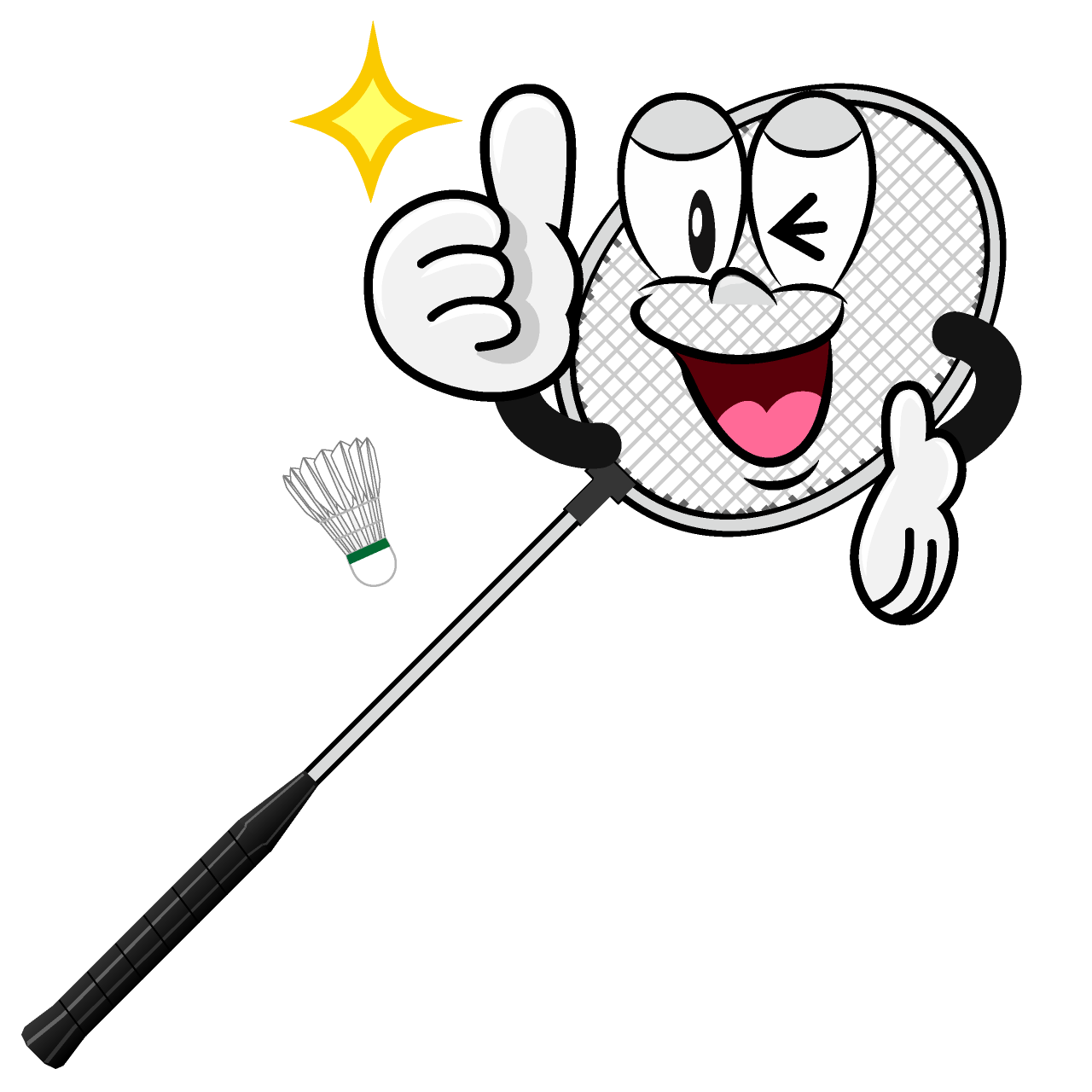 Thumbs up Badminton
