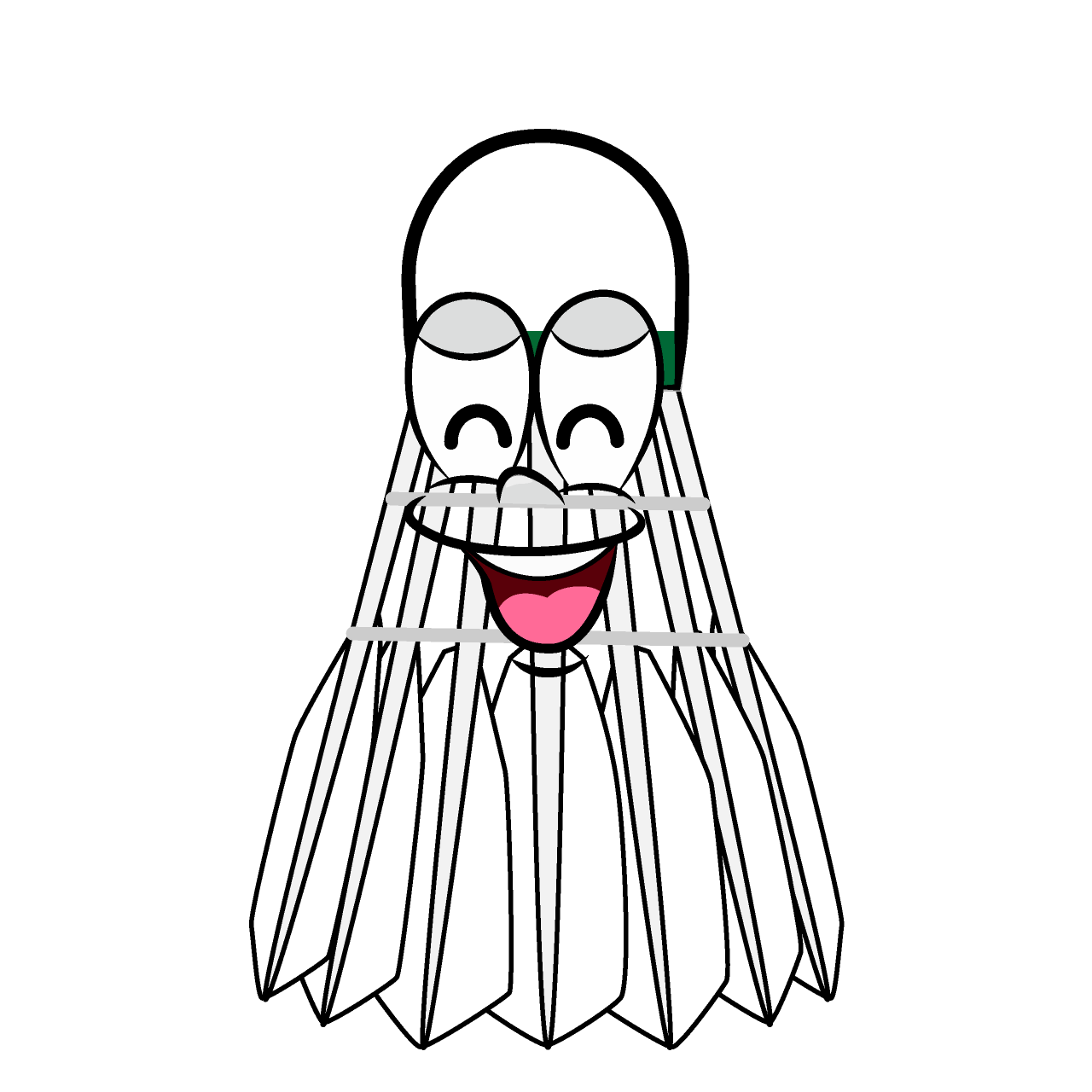 Smiling Badminton Shuttle