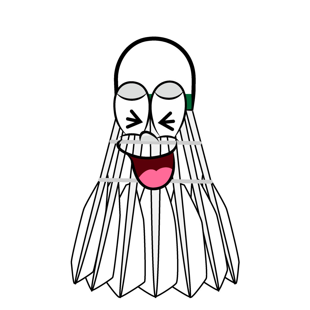 Laughing Badminton Shuttle