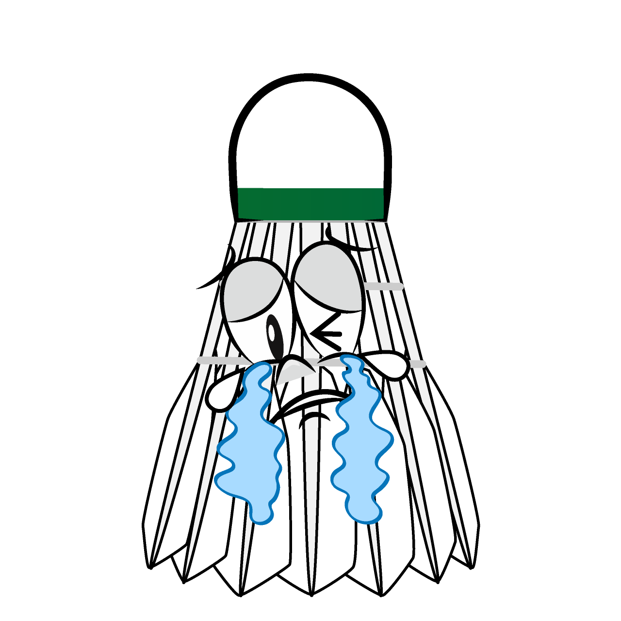 Crying Badminton Shuttle