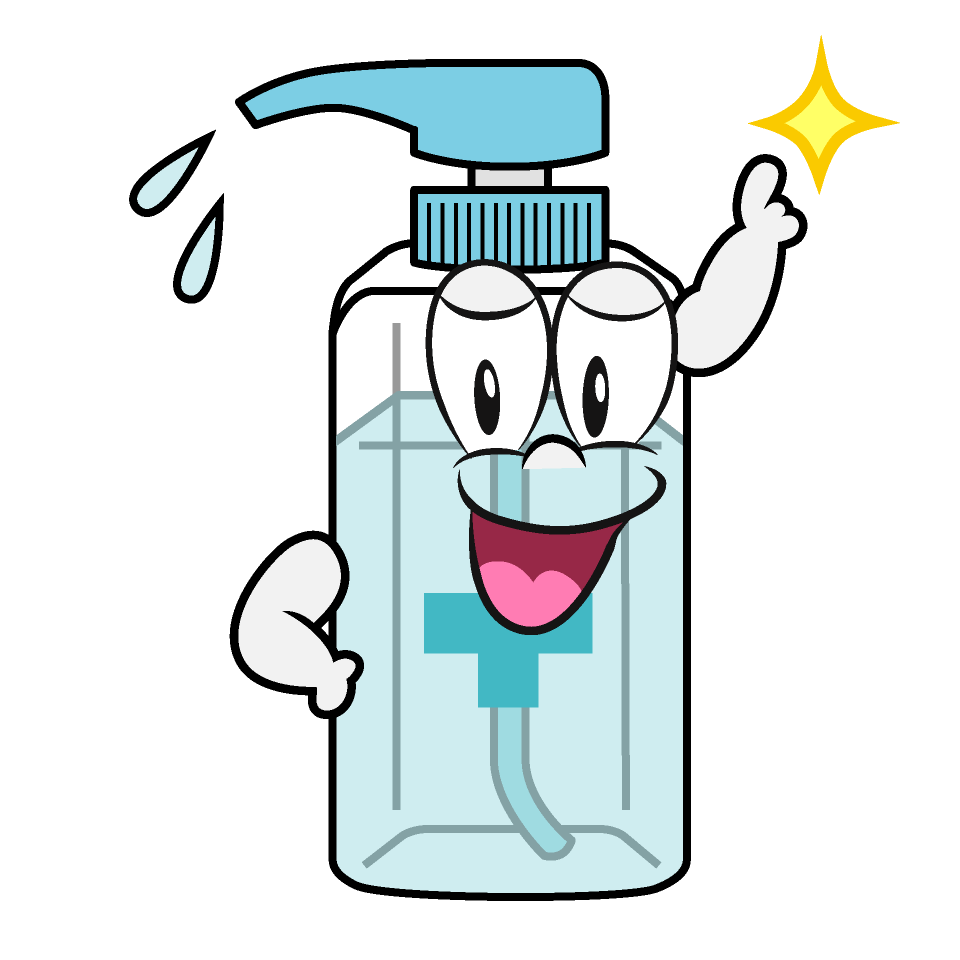 Posing Hand Sanitizer