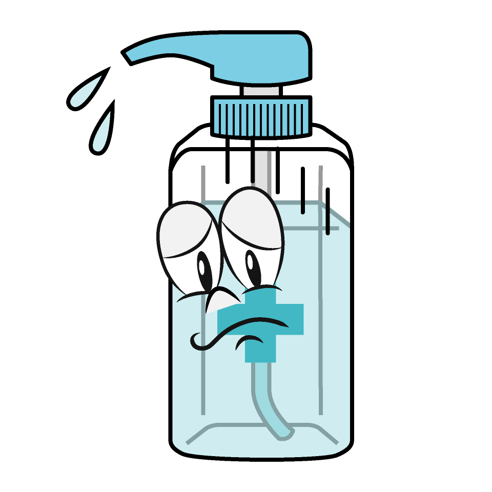 Depressed Hand Sanitizer