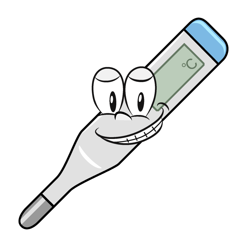 Grinning Medical Thermometer