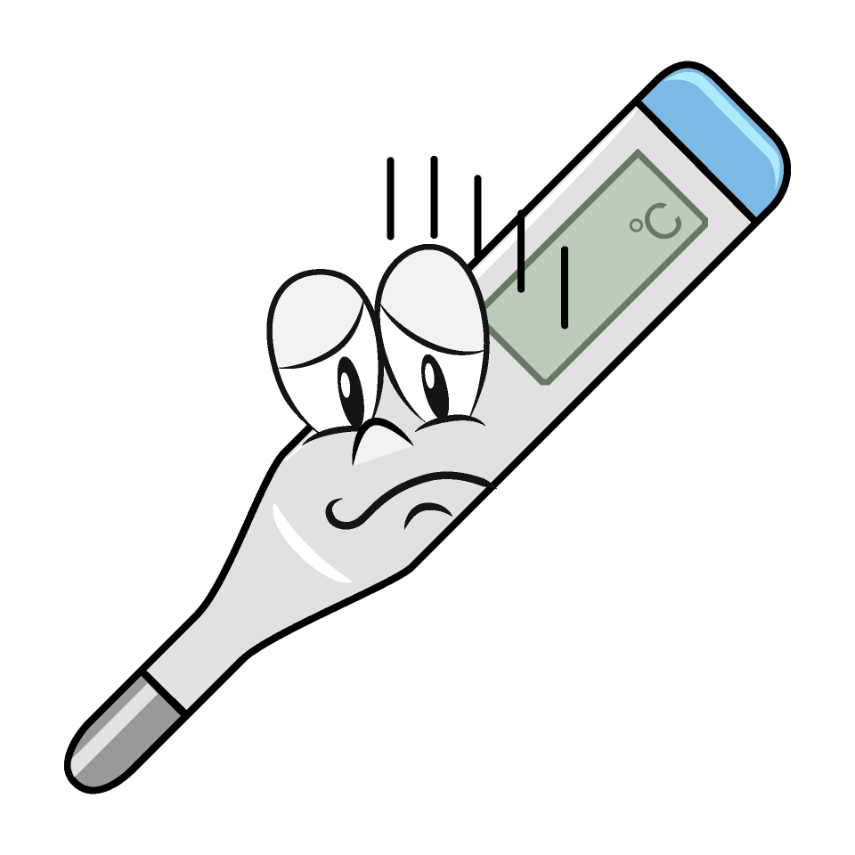 Depressed Medical Thermometer