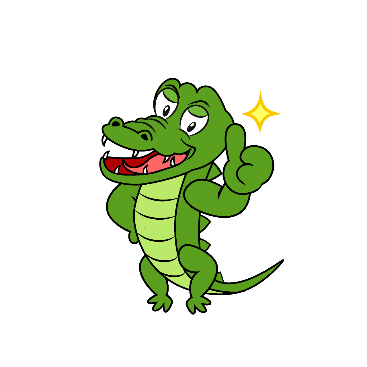 Thumbs Up Crocodile