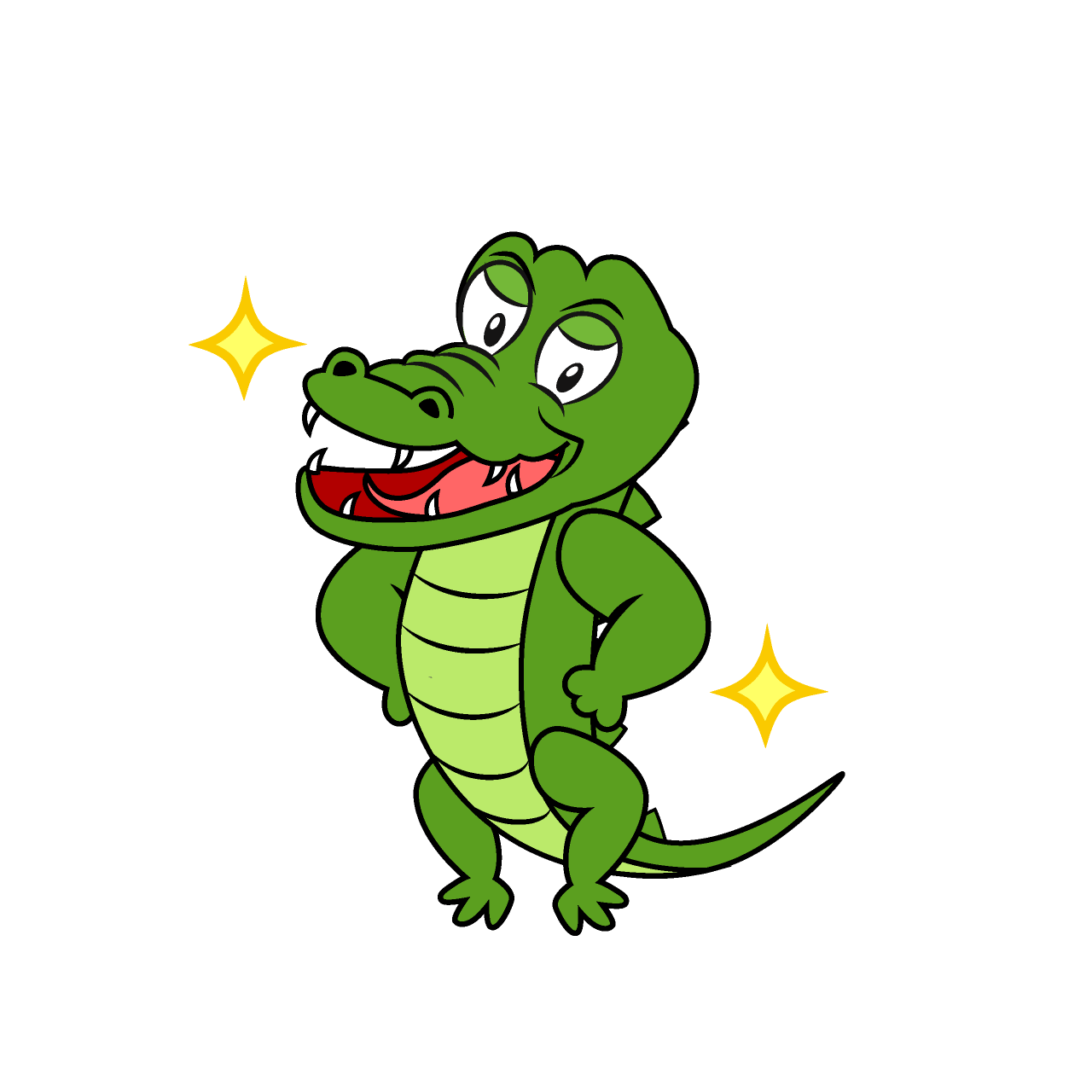Glitter Crocodile
