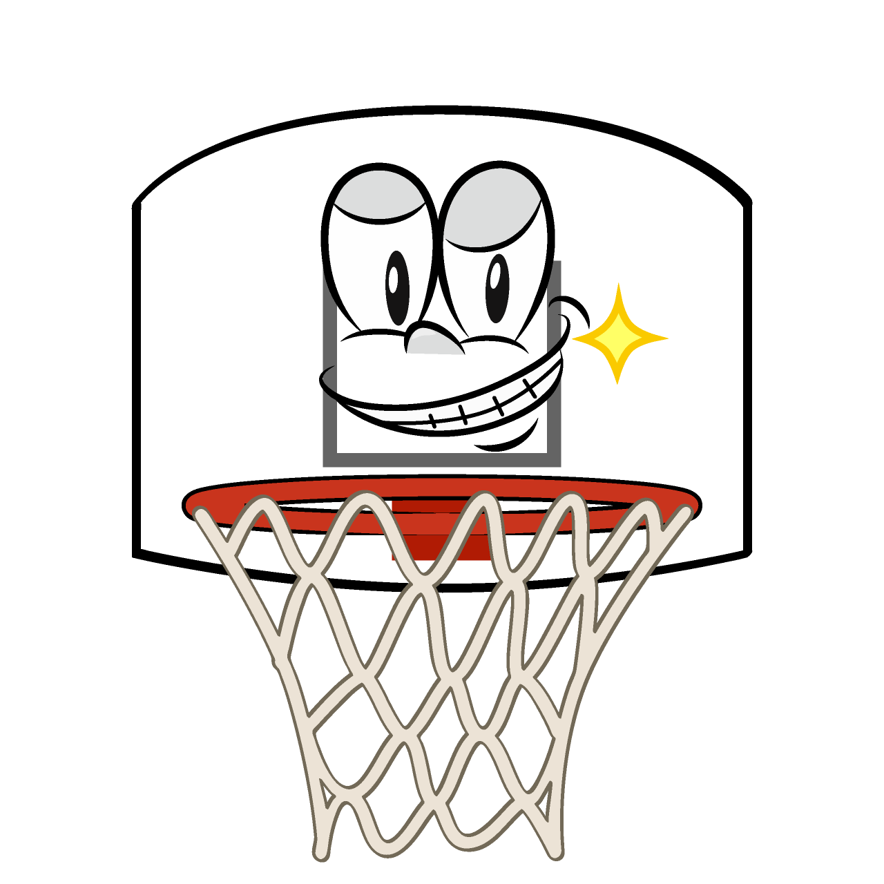 Grinning Basketball Goal