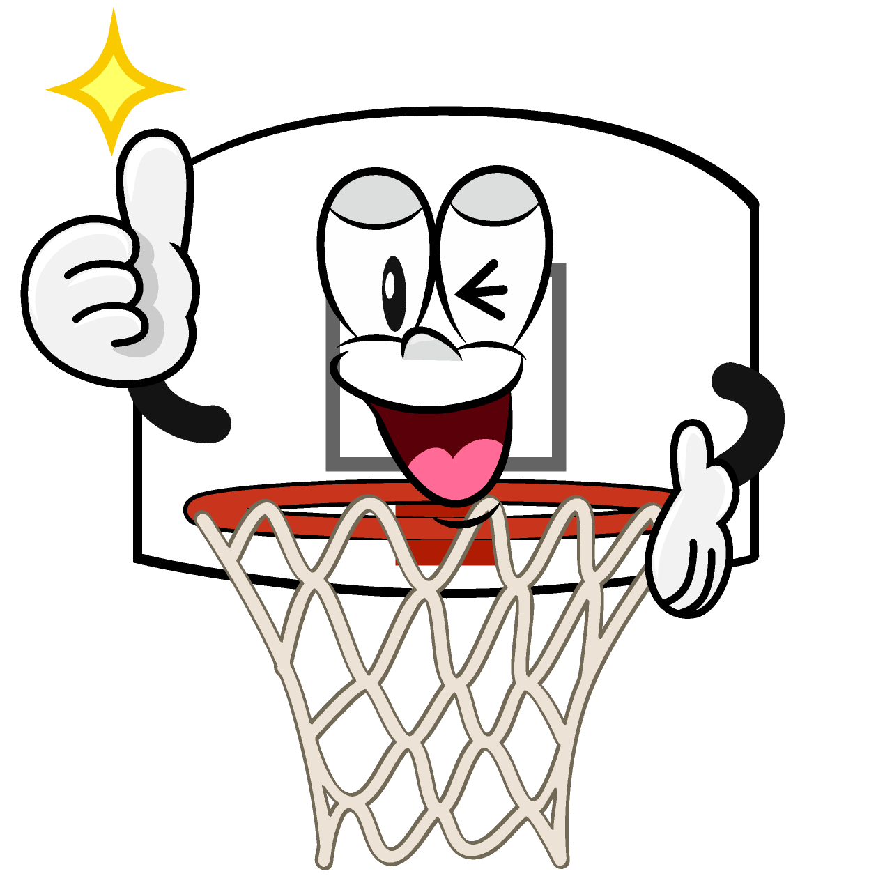 Thumbs up Basketball Goal