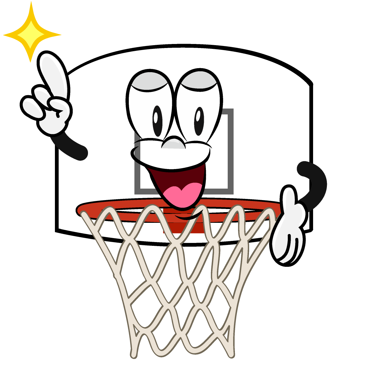 Posing Basketball Goal